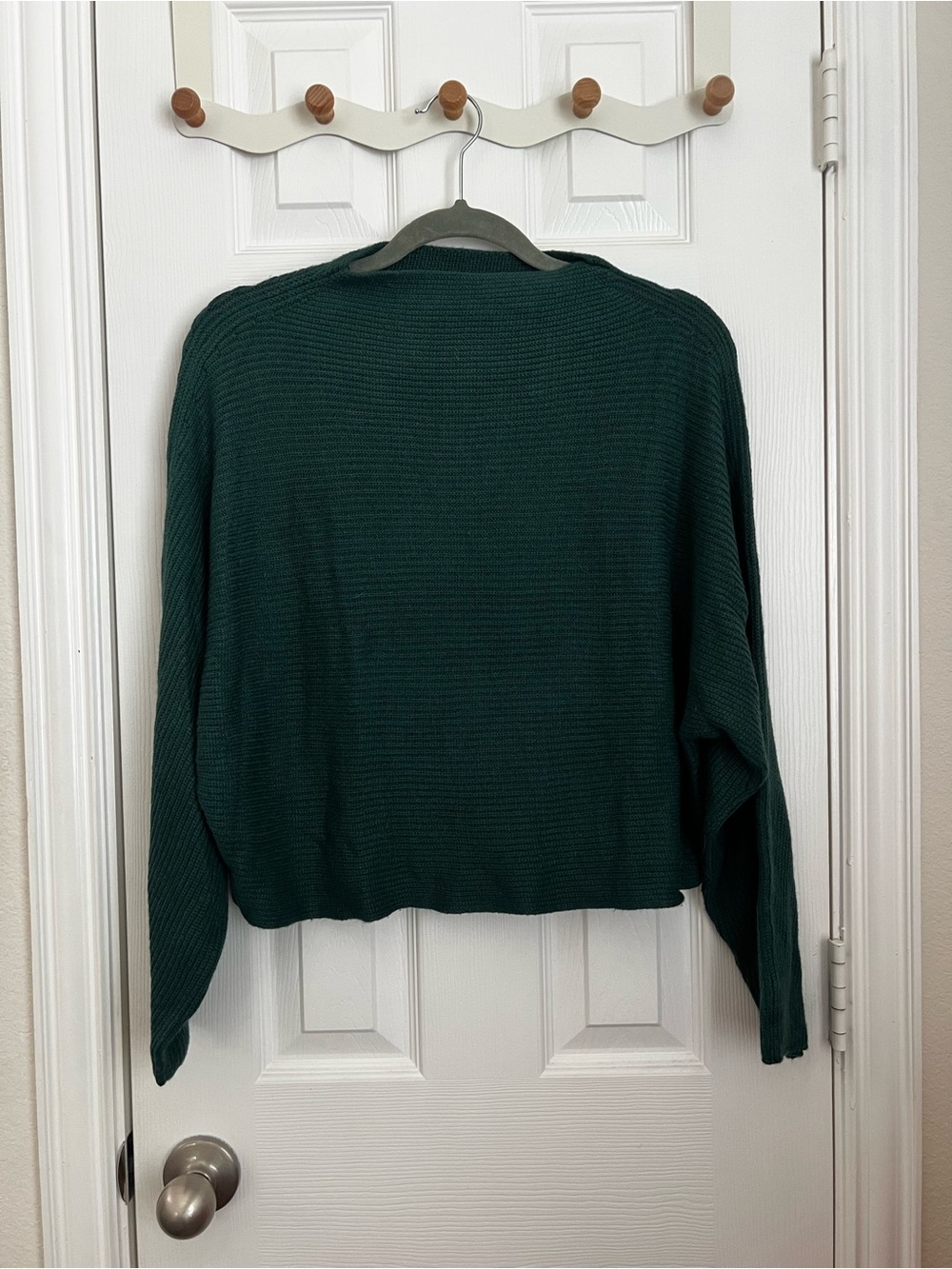 Leith Green Knitted Sweater, Size M